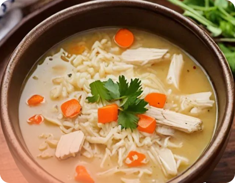 Chicken and rice soup